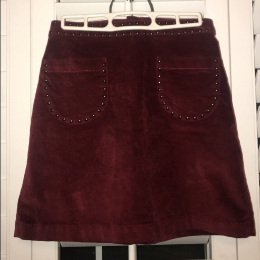 Burgundy Skirt